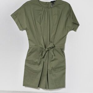 Olive Green Short Sleeve Romper
